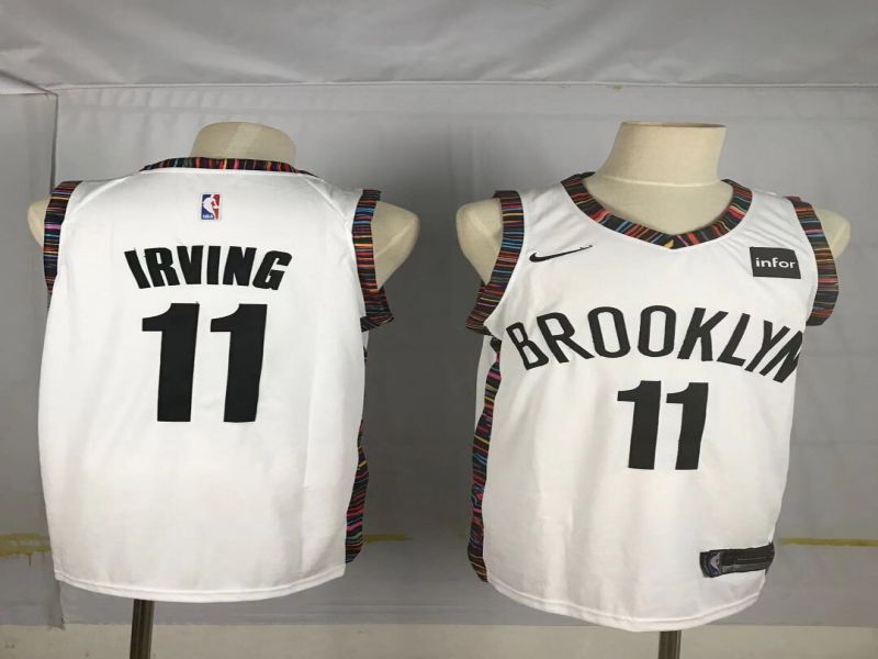 Men Brooklyn Nets #11 Irving White City Edition Game Nike NBA Jerseys->brooklyn nets->NBA Jersey